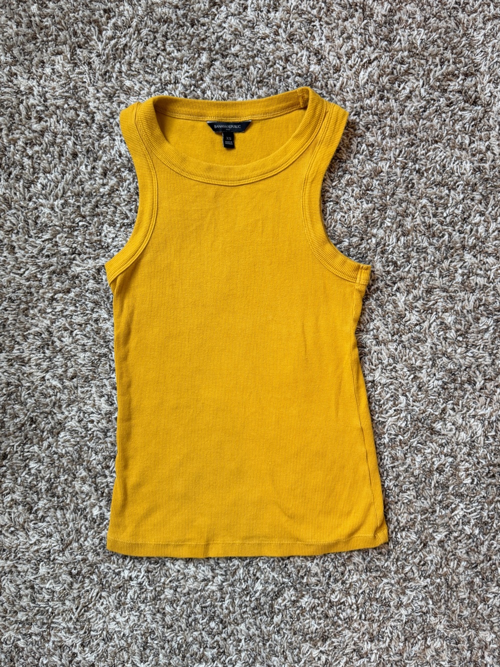 Banana Republic Women’s Ribbed Tank - Mustard Yellow